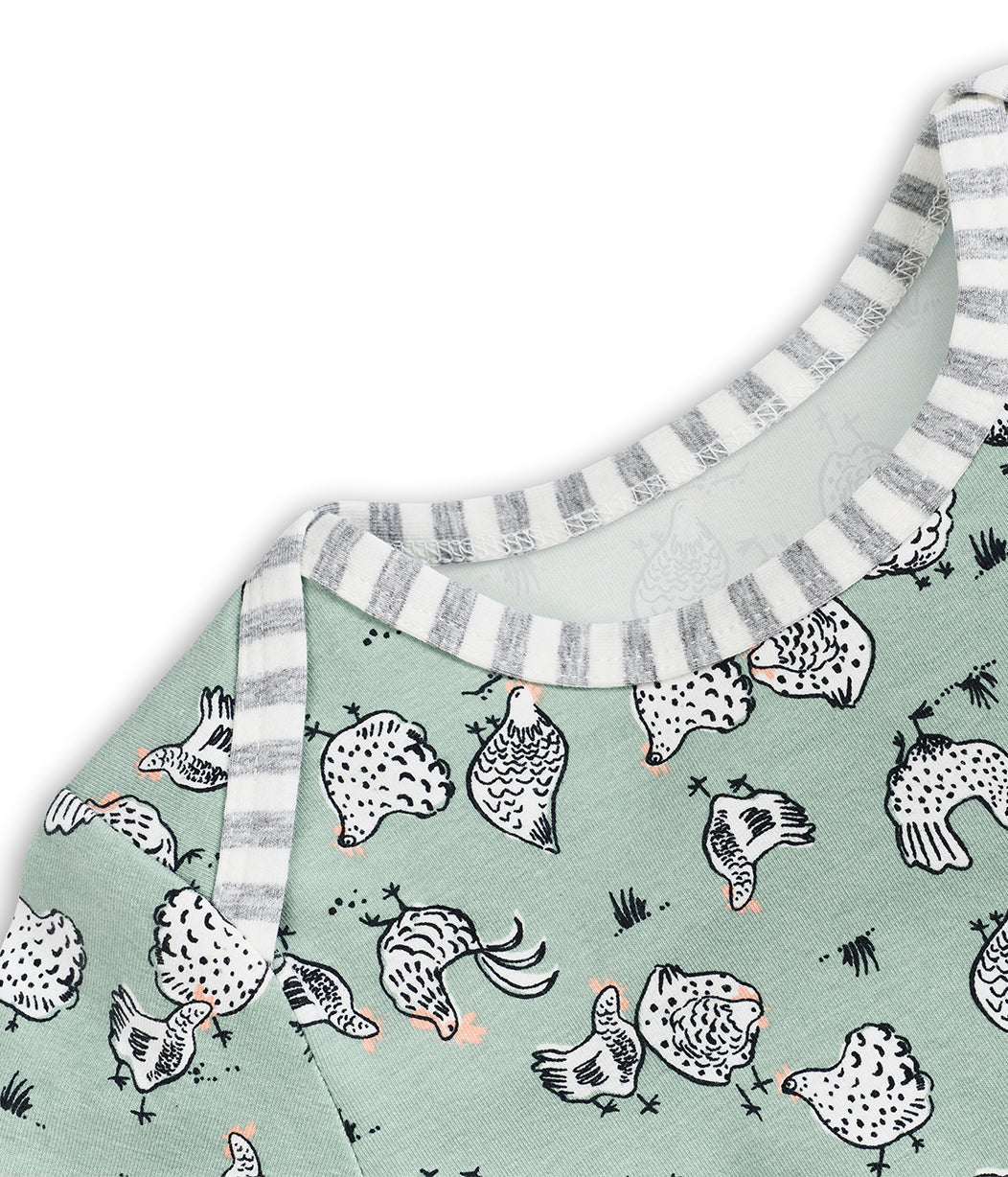 Love To Dream™ Ensemble pyjama à manches longues pour enfants Poulailler Olive