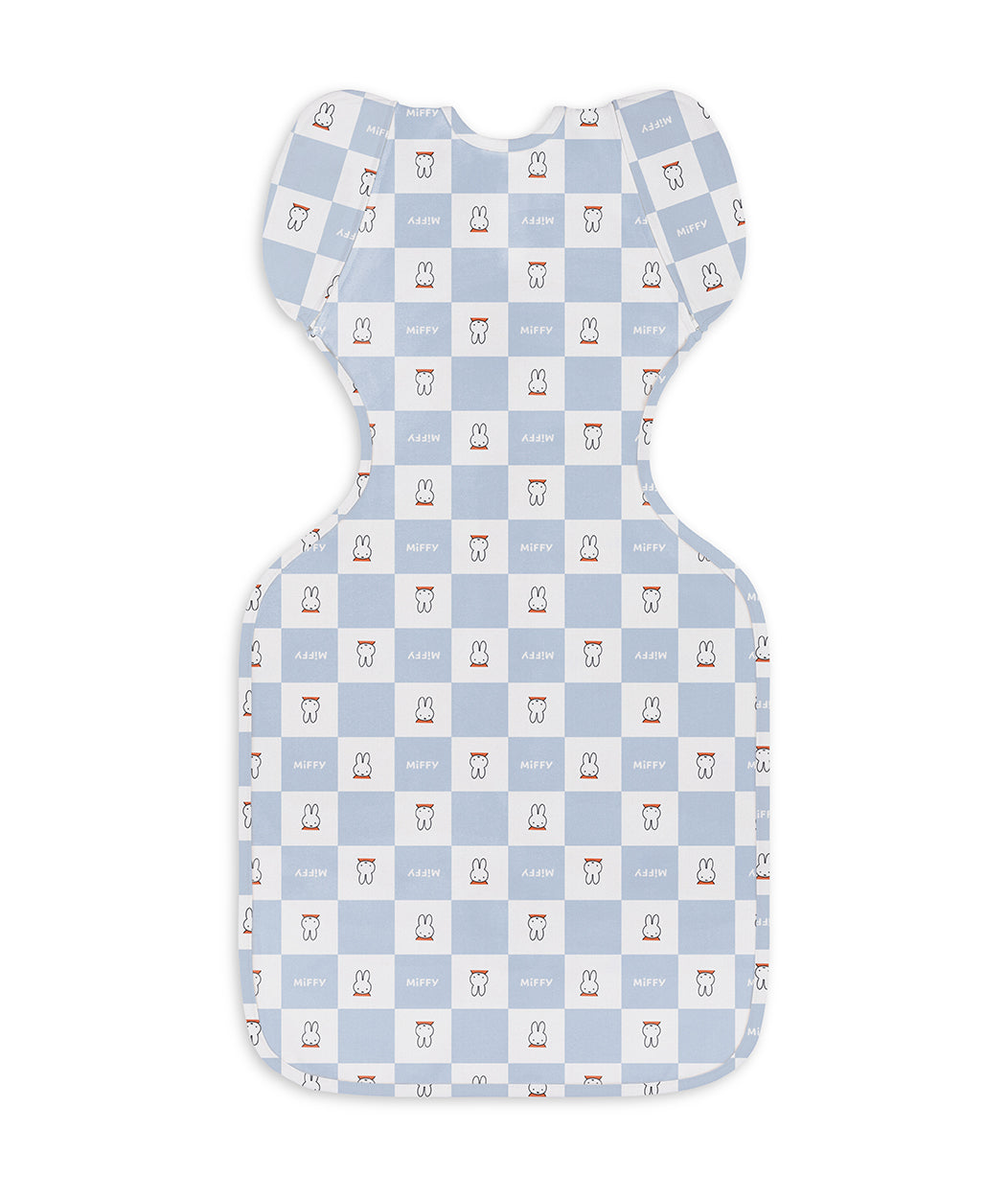 Swaddle up 2-in-1 Transition Swaddle 1.0 TOG Cotton Birch Miffy Checker.