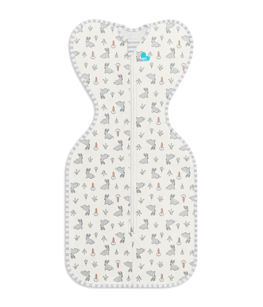 Swaddle Up™ Pucksack 1.0 TOG Baumwolle Weiß Häschen