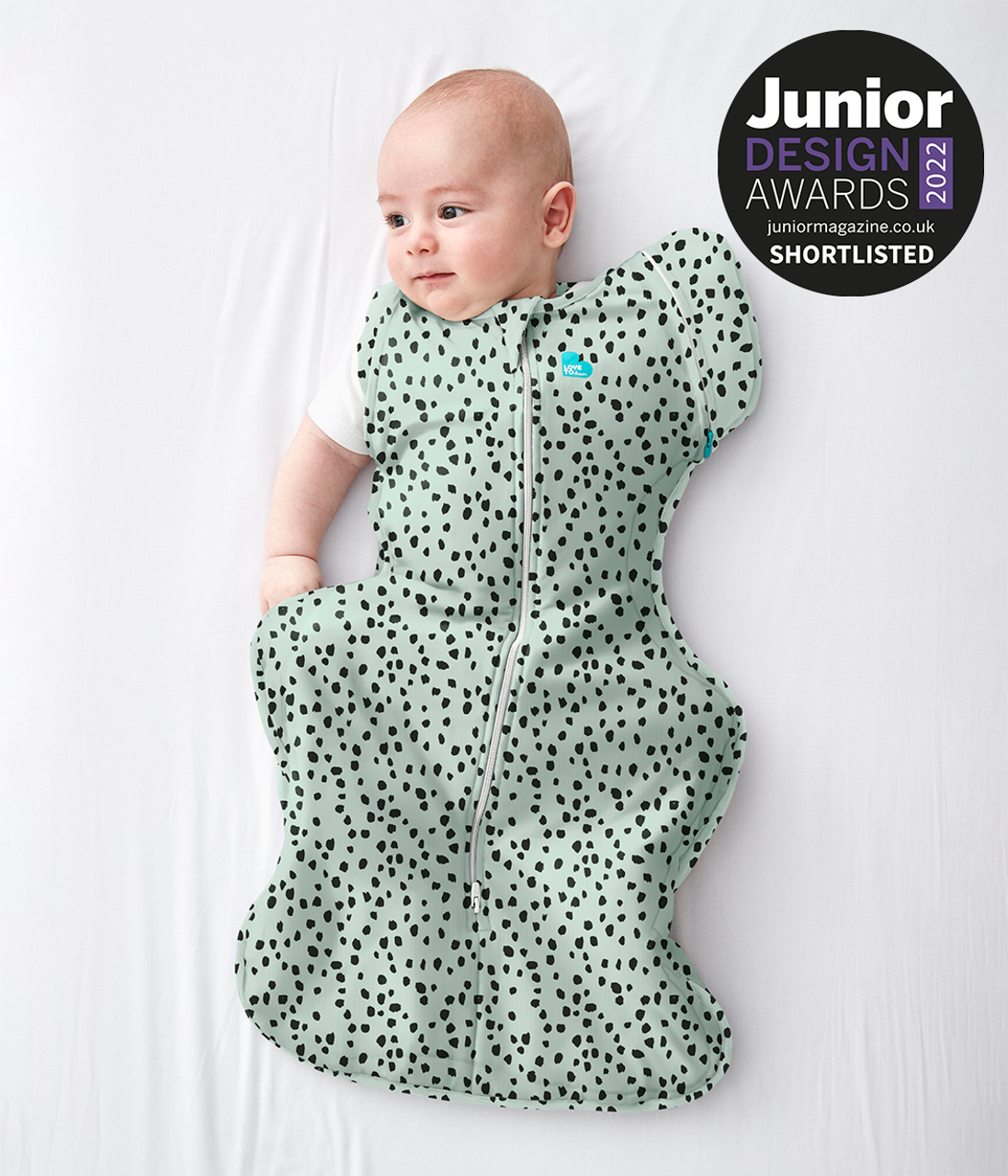 Swaddle Up™ Sac d'emmaillotage transitionnel Motif animal original Olive