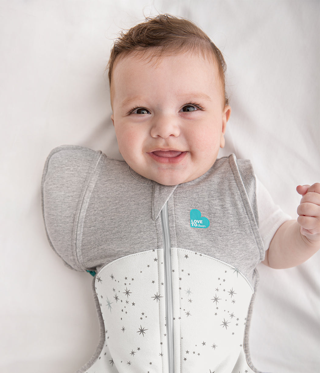 Swaddle Up™ Übergangspucksack Alle Jahreszeiten Nordstern Weiß