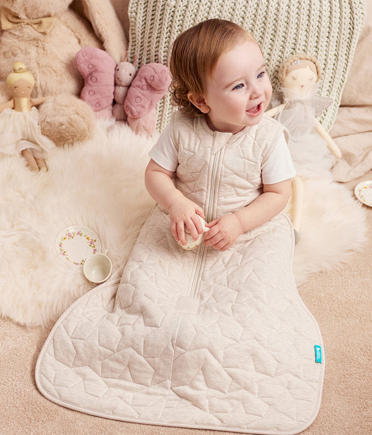 Coffret gigoteuse | 1,5 | 2,5 TOG | Naturel chiné Étoile matelassée | Naturel chiné Brindilles