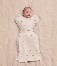 Swaddle Up™ Pucksack 1.0 TOG Baumwolle Creme Dino-Schnarch