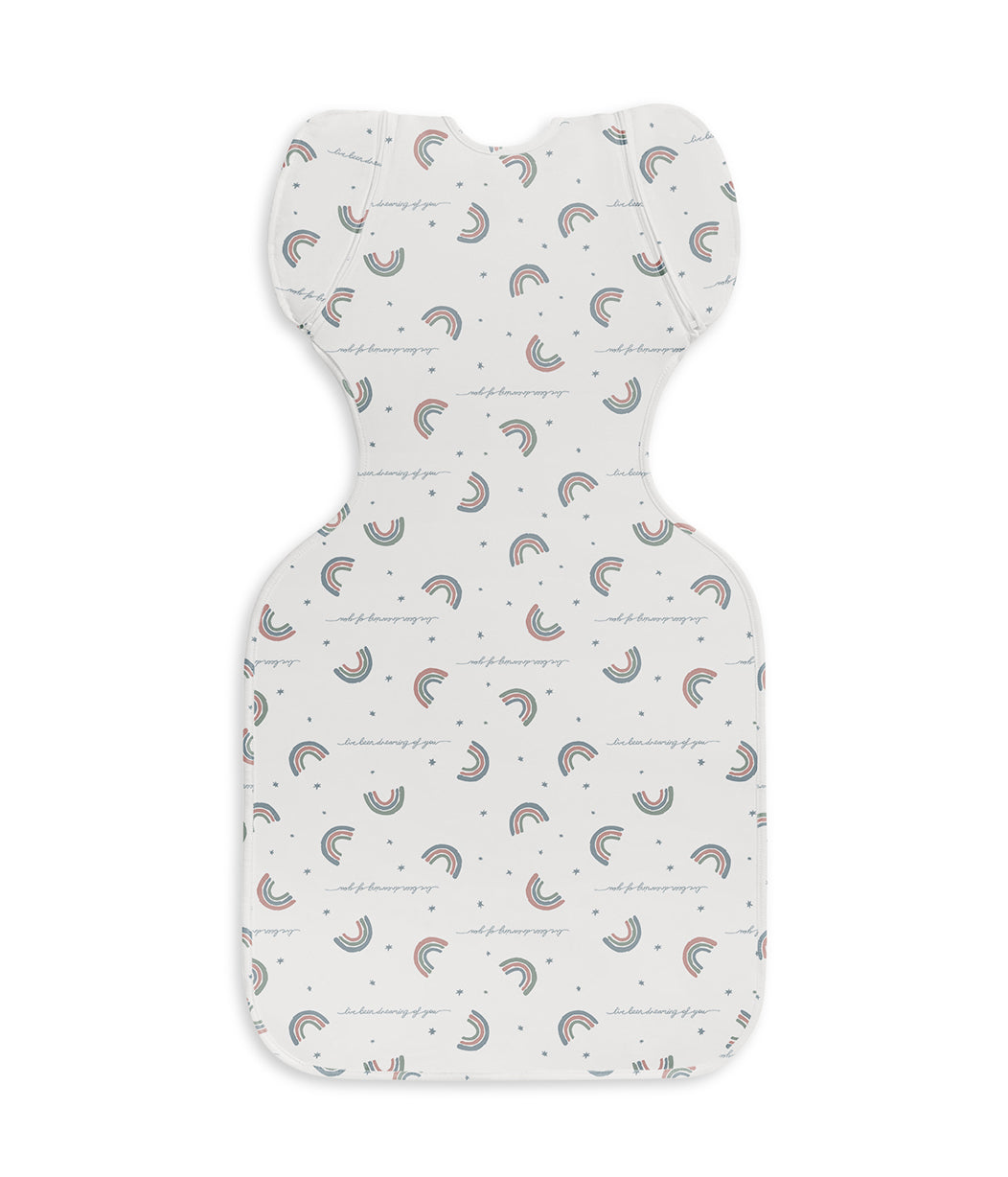 Swaddle Up™ Sac d'emmaillotage transitionnel en coton 1,0 TOG Blanc Rainbow Dream