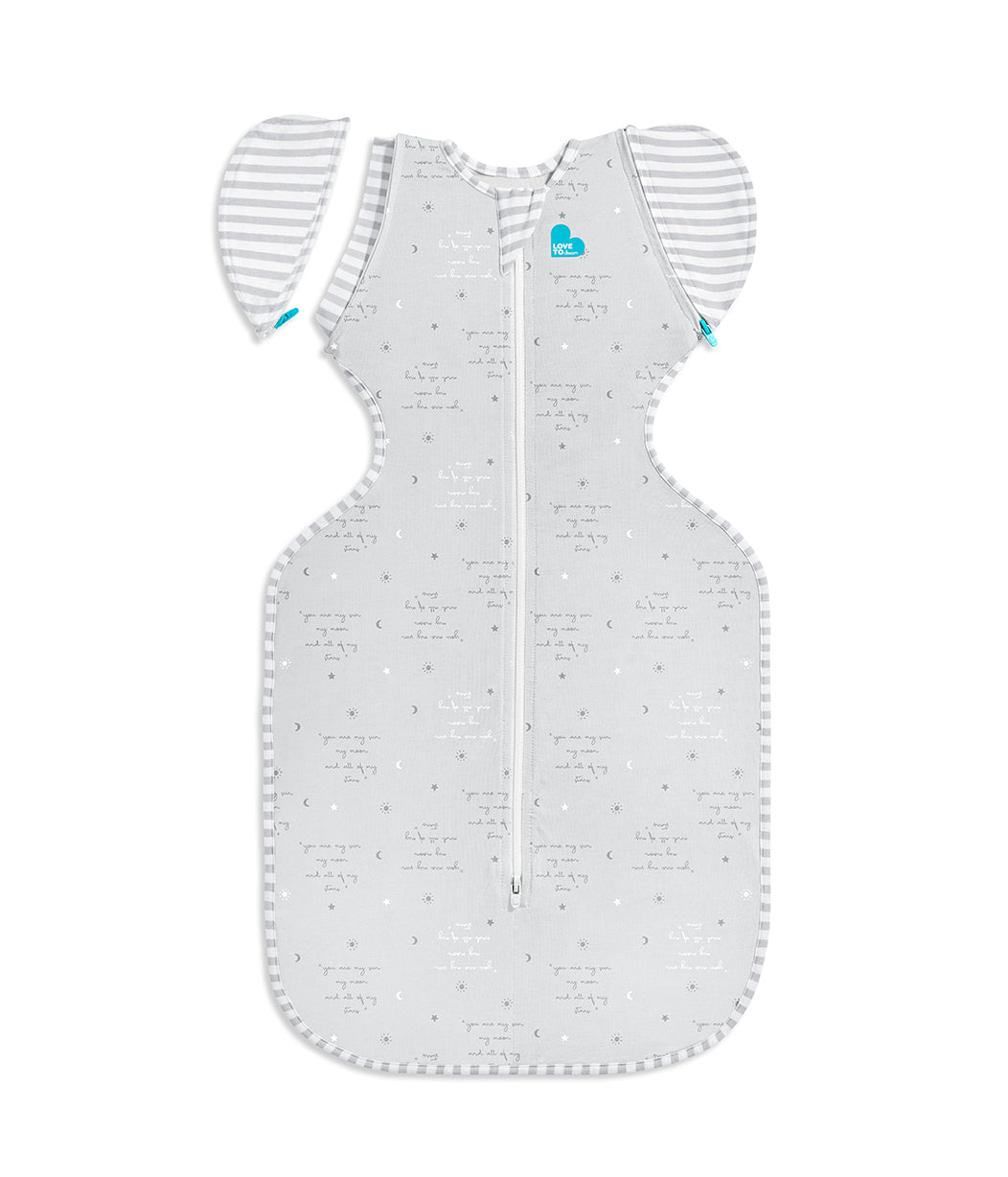 Swaddle Up™ Übergangspucksack 0.2 TOG Baumwolle Grau Du Bist Mein