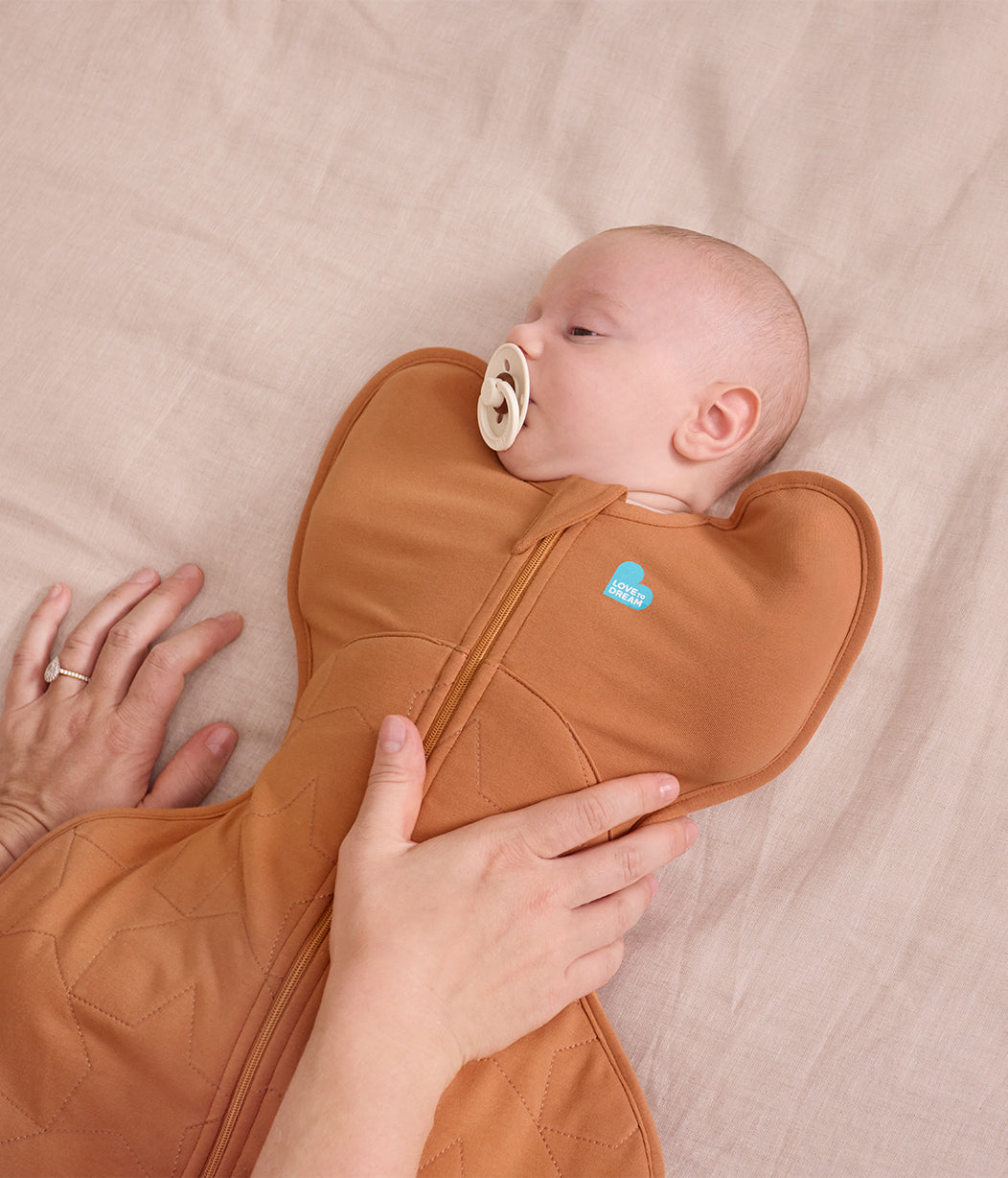 Swaddle Up™ Pucksack 2.5 TOG Baumwolle Haselnuss Gesteppter Stern