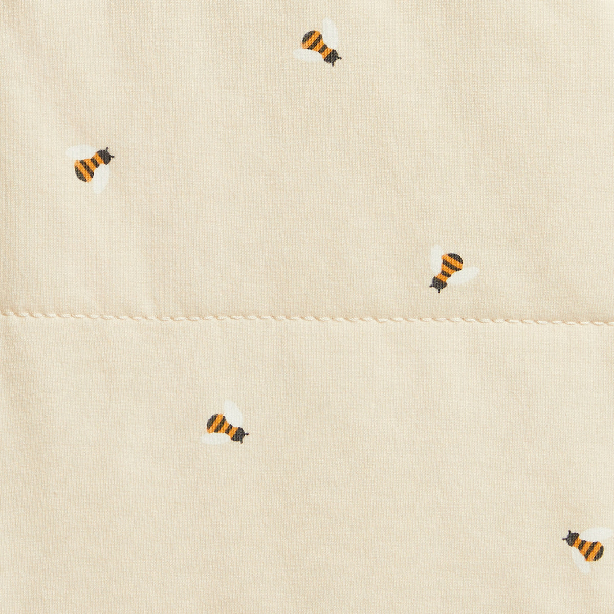 Swaddle Up™ Pucksack 2.5 TOG Gesteppte Baumwolle Naturmeliert Bienen