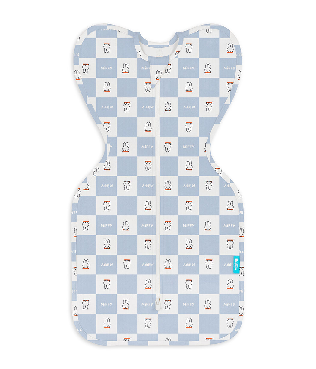 Swaddle Up™ Swaddle 1.0 TOG Cotton Blue Miffy Checker