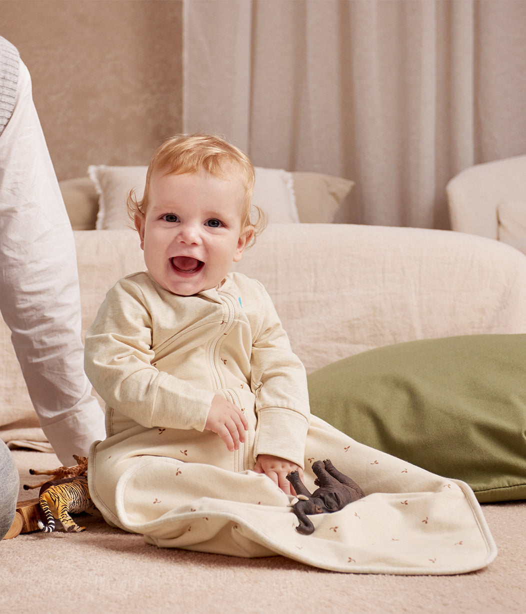 Gigoteuse manches longues 1.5 TOG Coton Nature chiné Branches