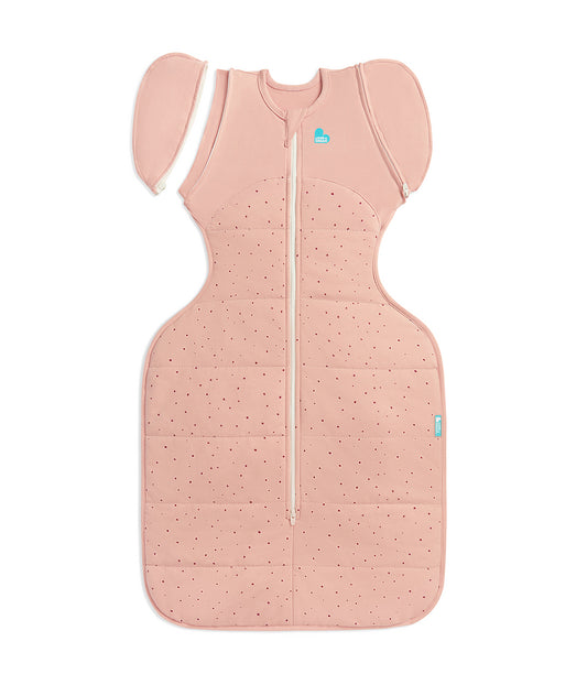 Swaddle Up™ Sac d'emmaillotage transitionnel en coton 2,5 TOG, motif pierres roses