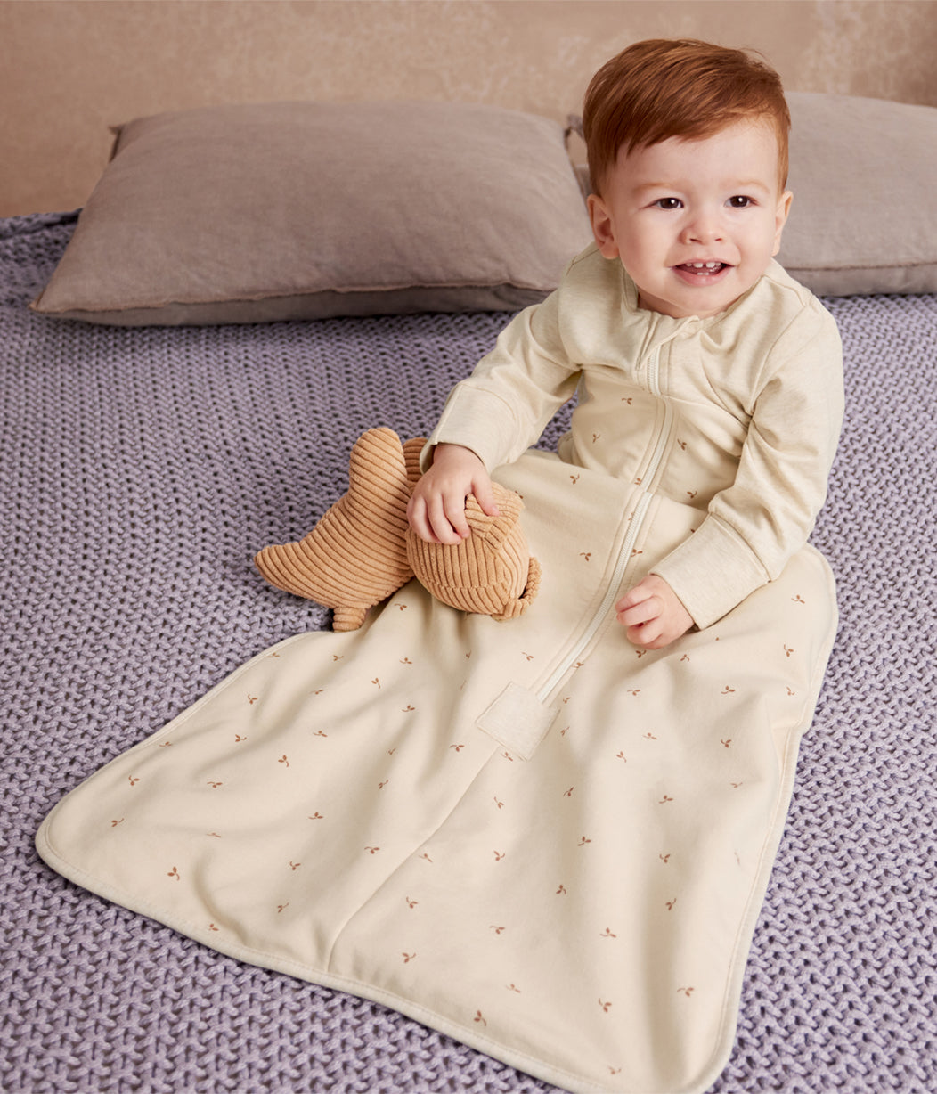 Schlafsack Bundle | 1,5 | 2,5 TOG | Naturmeliert Gesteppter Stern | Naturmeliert Zweige