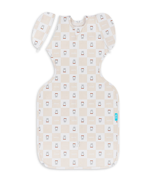 [Swaddle Up™ 2-in-1 Transition Swaddle 1.0 TOG Cotton Birch Miffy Checker]