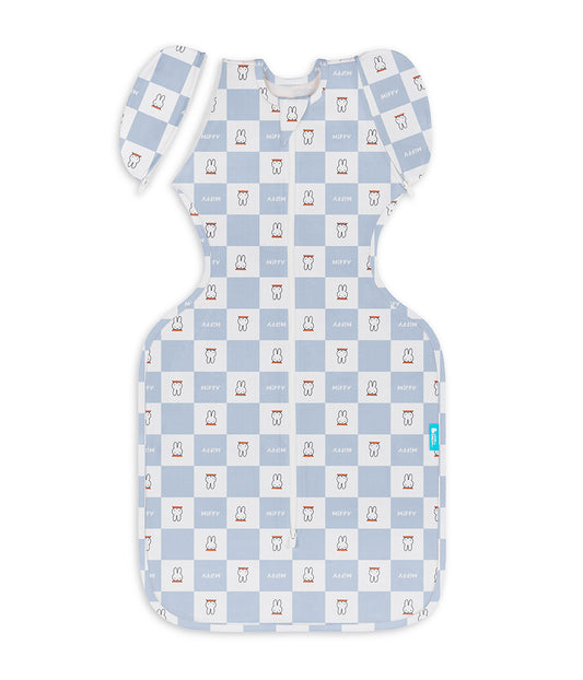 Swaddle up 2-in-1 Transition Swaddle 1.0 TOG Cotton Birch Miffy Checker.