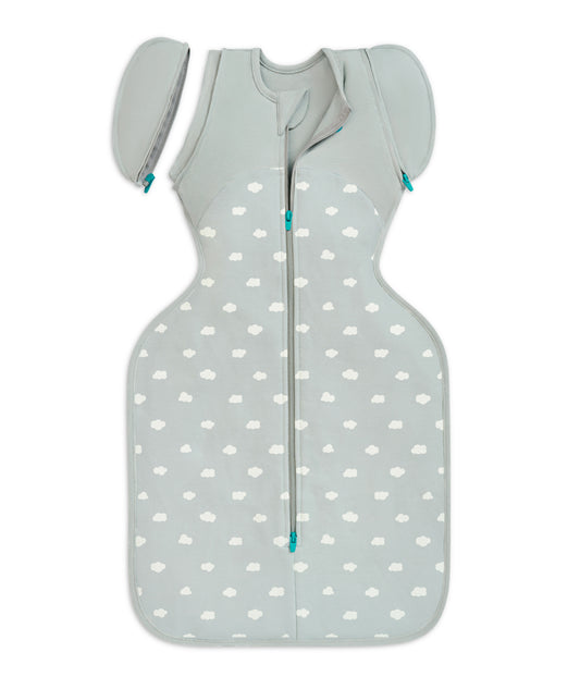 Swaddle Up™ Sac d'emmaillotage transitionnel en coton 1,5 TOG Olive clair Mini Cloud