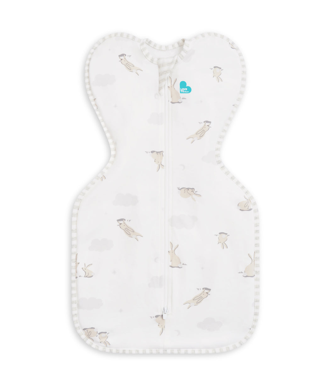 White-Noise-Gerät Swaddle Up Starter Bundle | 1.0 TOG | Weiß Wolken Häschen
