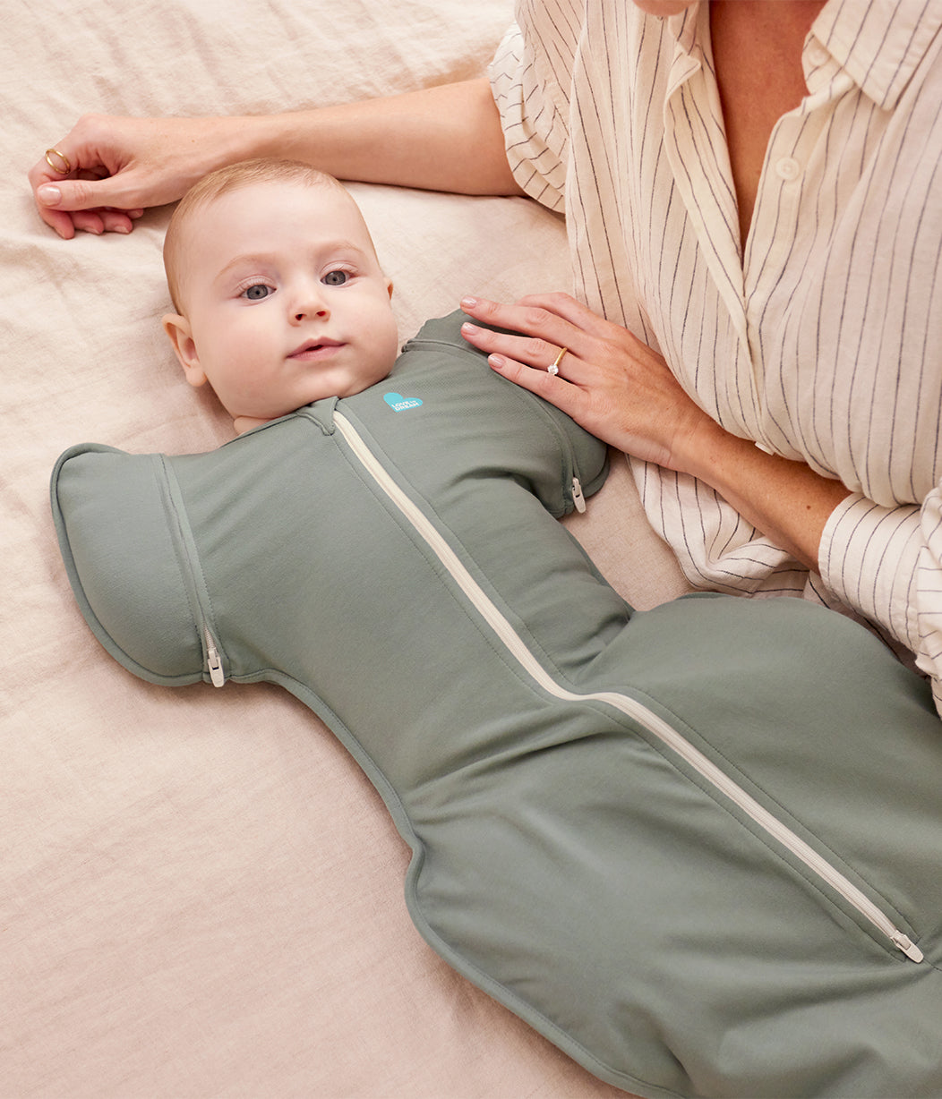 Swaddle Up™ Sac d'emmaillotage transitionnel en coton 1,0 TOG Olive profond