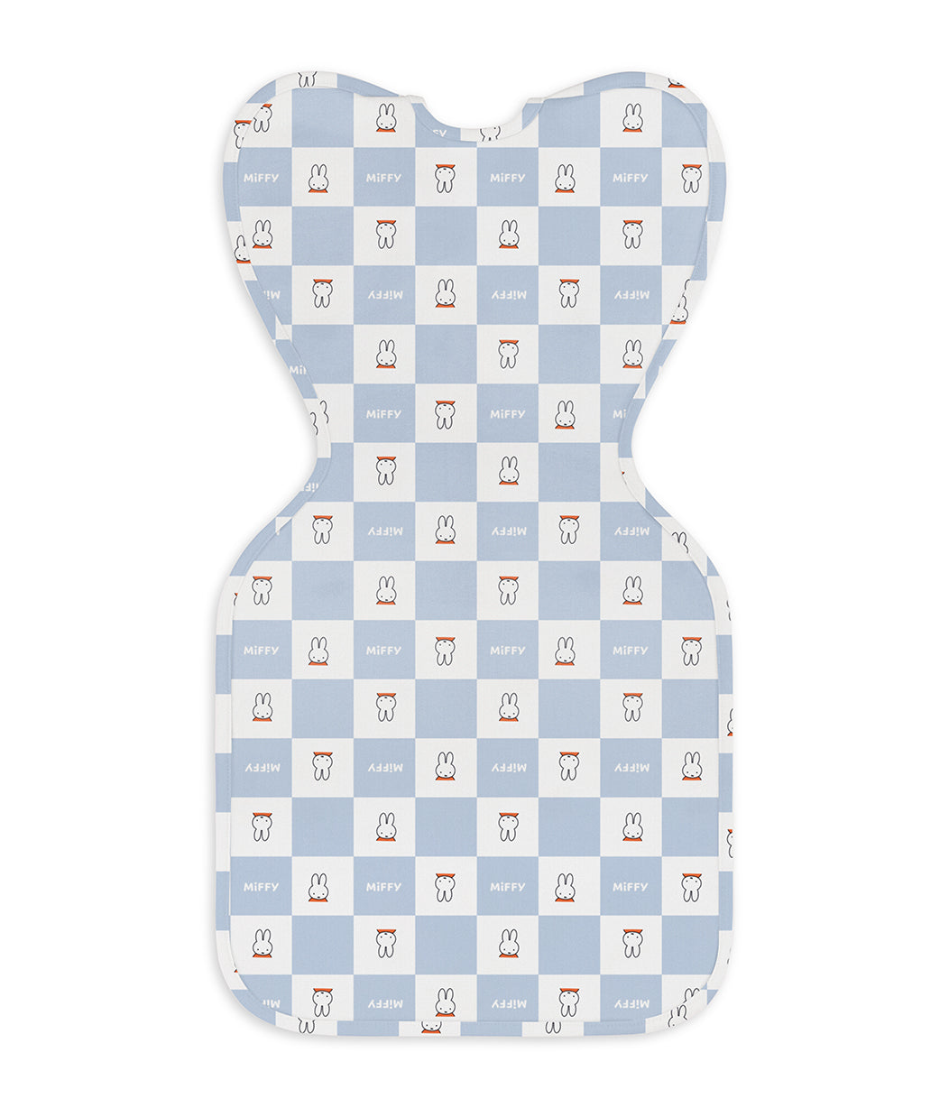 Swaddle Up™ Swaddle 1.0 TOG Cotton Blue Miffy Checker