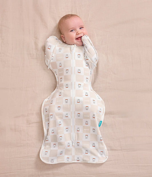 [Swaddle Up™ 2-in-1 Transition Swaddle 1.0 TOG Cotton Birch Miffy Checker]
