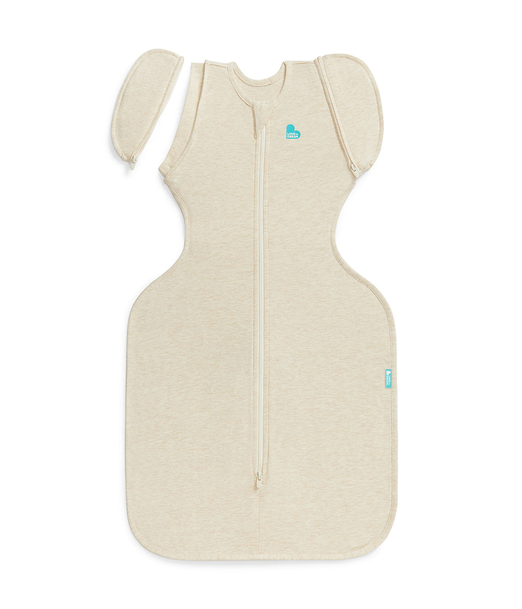Swaddle Up™ Gigoteuse d’emmaillotage de transition en coton 1.0 TOG Naturel Chiné
