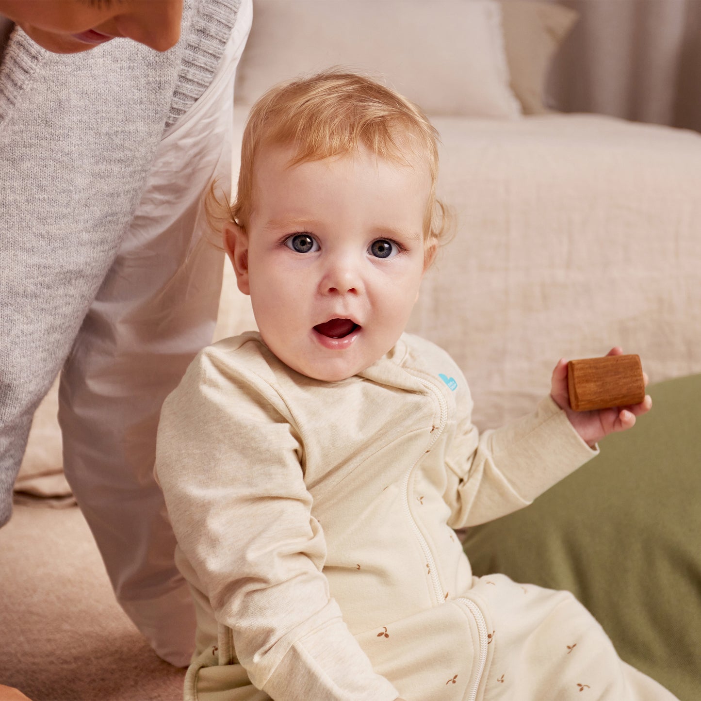 Gigoteuse manches longues 1.5 TOG Coton Nature chiné Branches