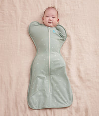 Swaddle Up™ Gigoteuse d’emmaillotage 1.5 TOG Polaire en coton Olive Brindilles