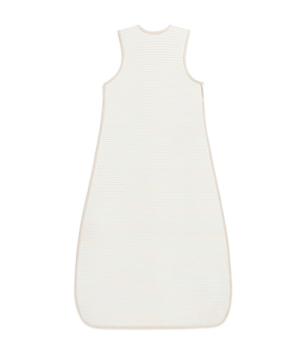 Schlafsack ärmellos 0.2 TOG Baumwolle Beige Ringelmuster