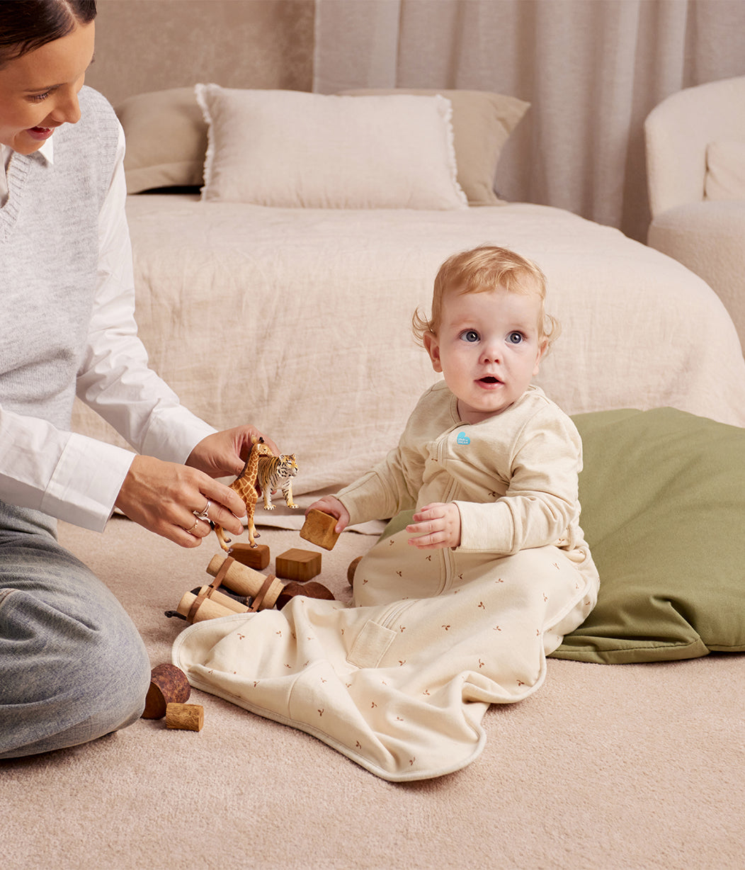 Gigoteuse manches longues 1.5 TOG Coton Nature chiné Branches