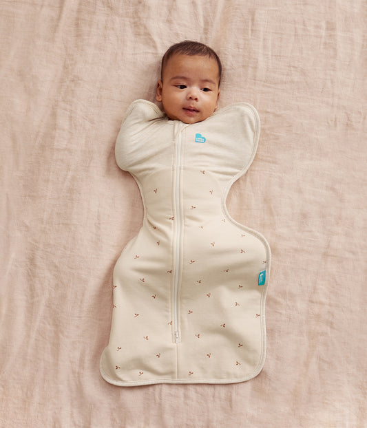 Sac d'emmaillotage Swaddle Up™ 1,5 TOG Coton Naturel Chiné Brindilles