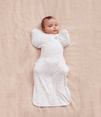 Swaddle Up™ 2-in-1 Übergangspucksack 0.2 TOG Baumwolle Weiß Du Bist Mein