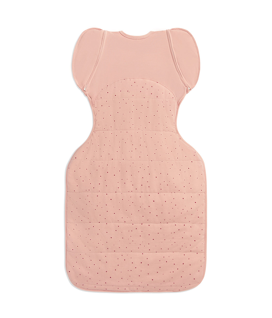 Swaddle Up™ Sac d'emmaillotage transitionnel en coton 2,5 TOG, motif pierres roses