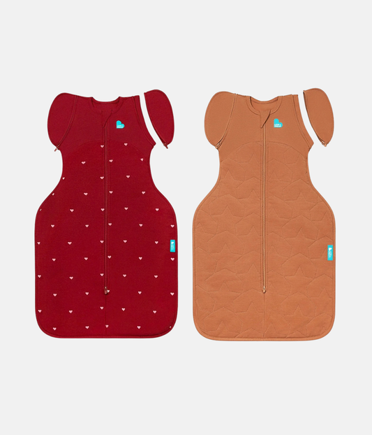 Coffret de transition | 1,5 | 2,5 TOG | Bordeaux Cœurs brodés | Noisette Étoile matelassée