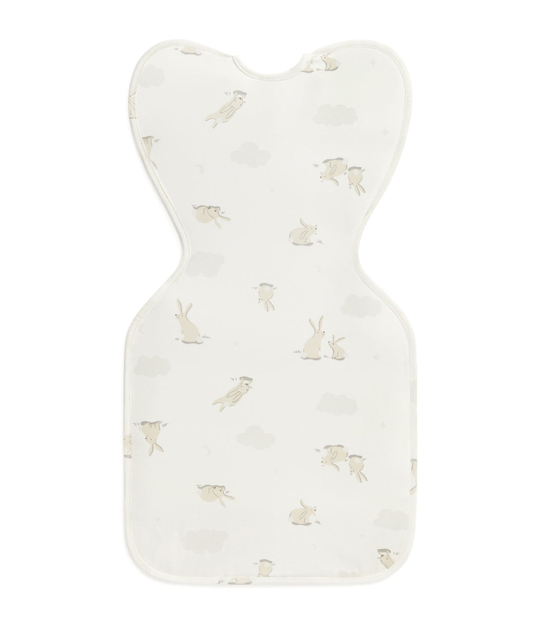 Swaddle Up™ Pucksack 1.0 TOG Baumwolle Weiß Wolken Häschen