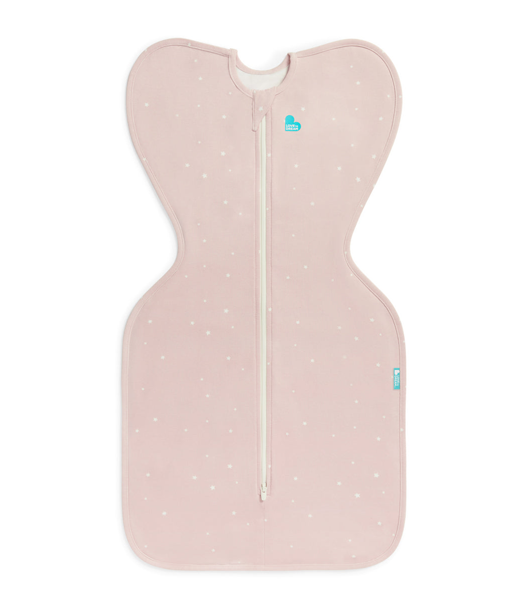 Swaddle Up™ Gigoteuse d’emmaillotage 1.0 TOG Coton Rose Poudré Étoile Scintillante