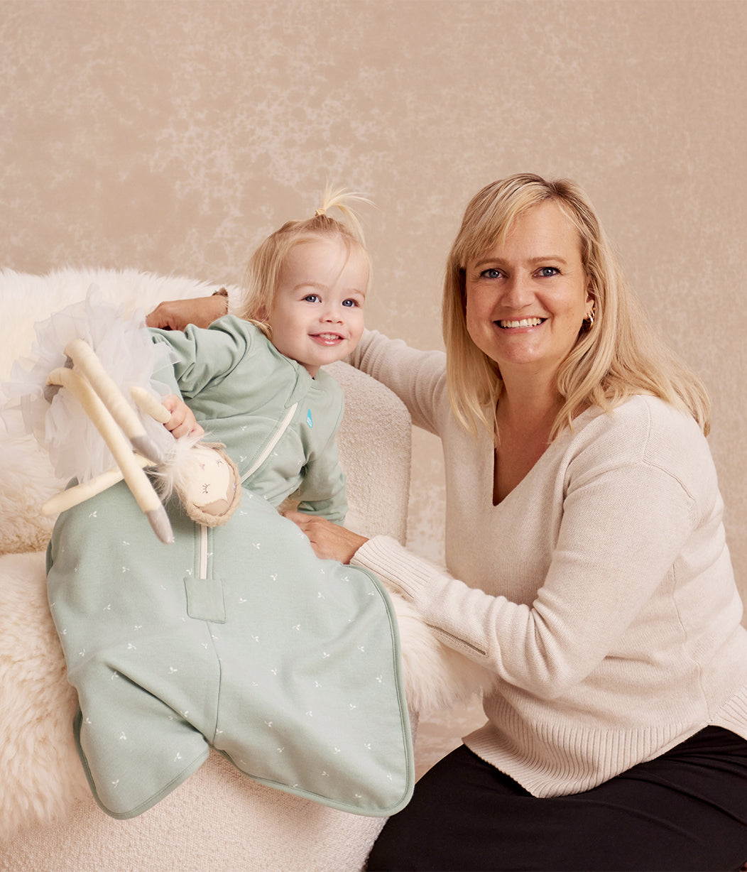 Sleep Bag Long Sleeve 1.5 TOG Cotton Olive Twigs