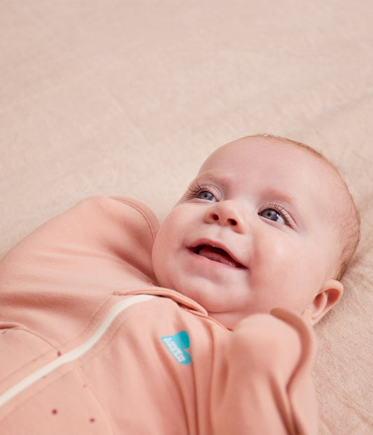Sac d'emmaillotage Swaddle Up™ en coton 2,5 TOG, motif pierres roses
